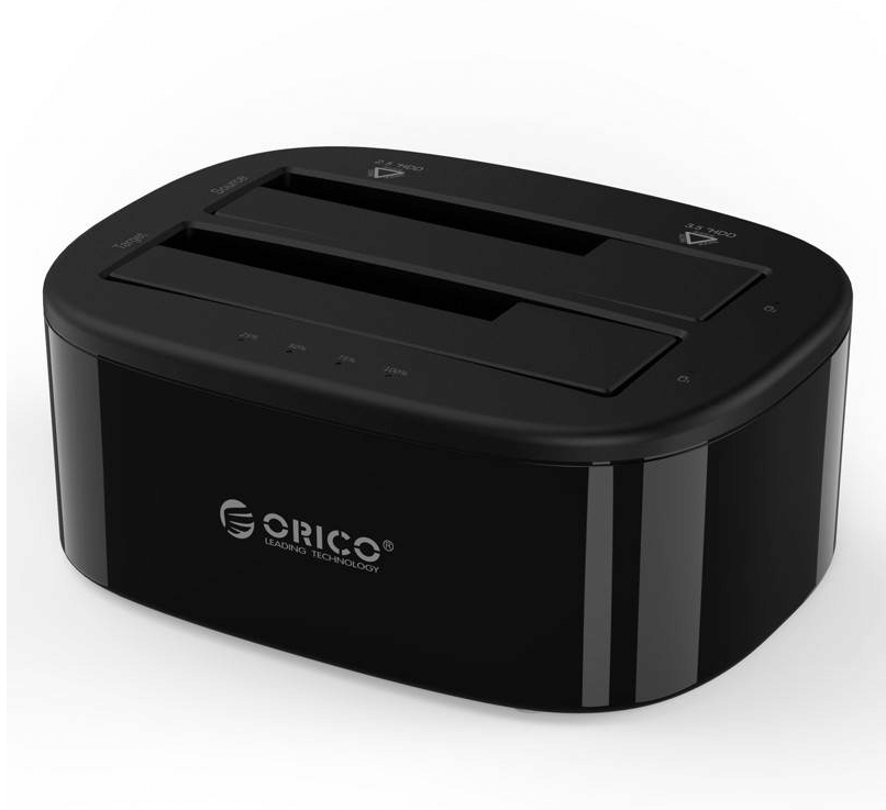 Orico 2.5"/3.5"USB 3.0 1 to 1 Clone 2-bay HDD & SSD Dock