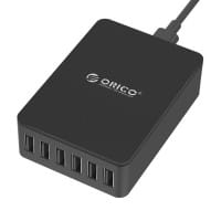 Orico 50W 6 Port Smart Desktop USB Charger - Black