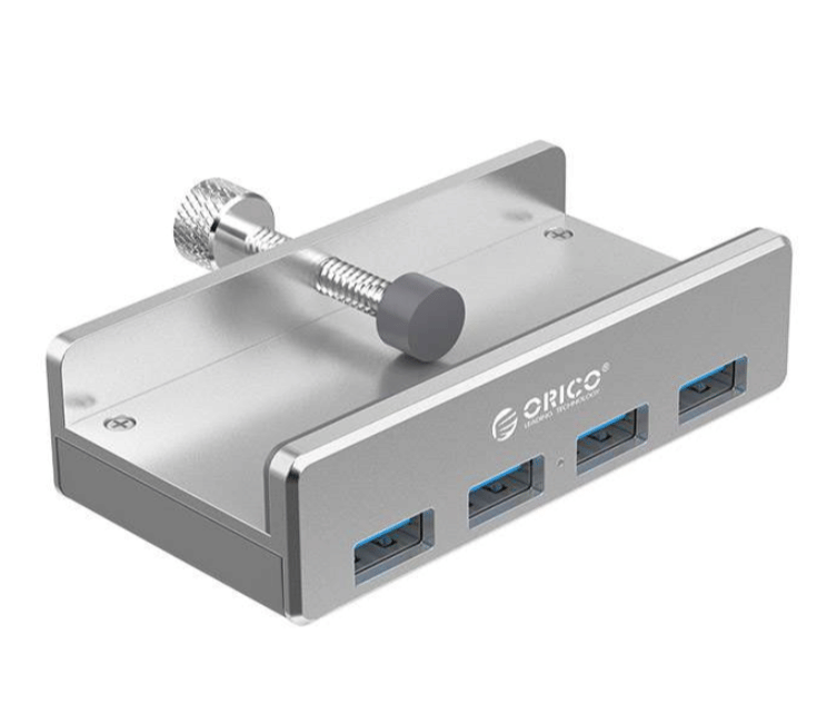 Orico MH4PU-SV 4 Port USB 3.0 Clip-type HUB - Silver 