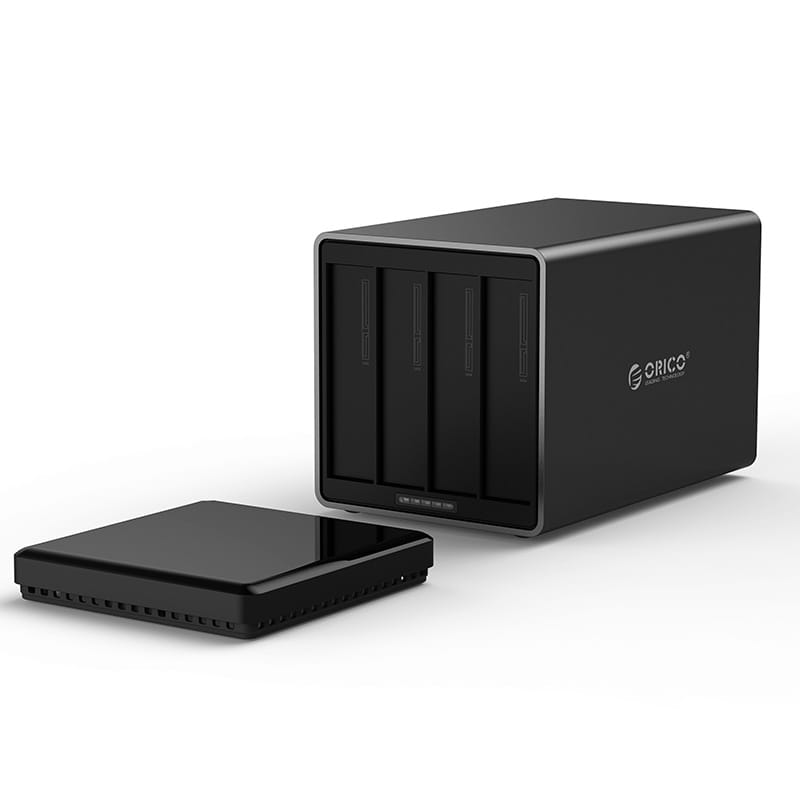 Orico 4-Bay USB-C Hard Drive Enclosure Dock Black
