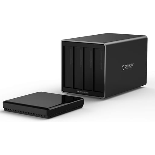Orico 4-Bay USB-C Hard Drive Enclosure Dock Black