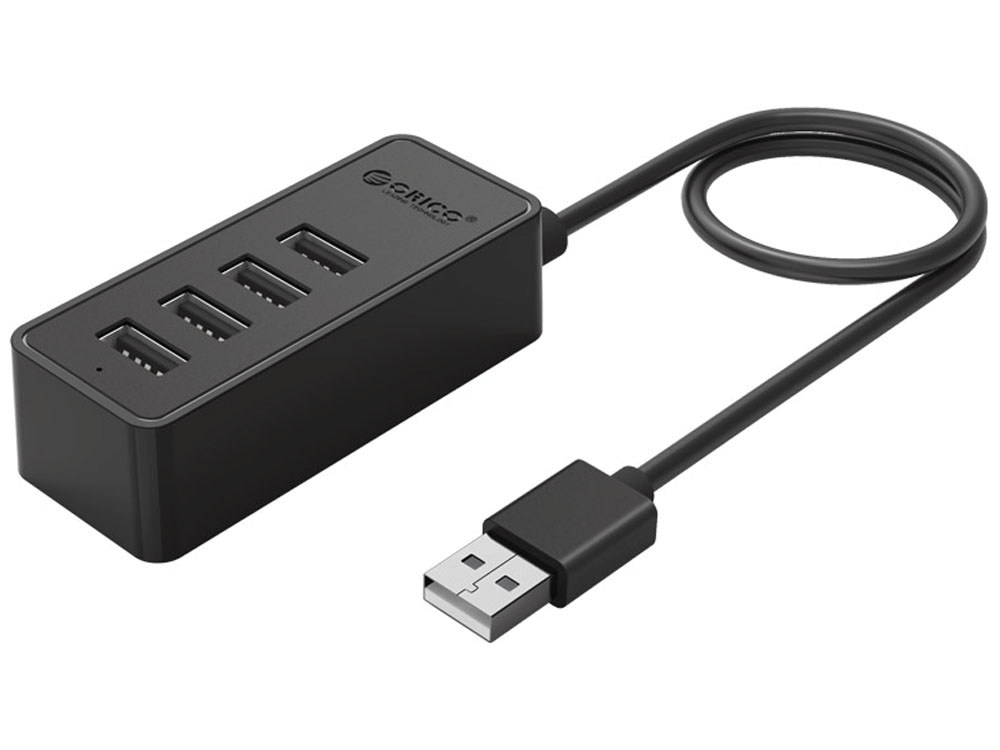 Orico W5P-U2 USB 2.0 4 Port Desktop HUB - Black