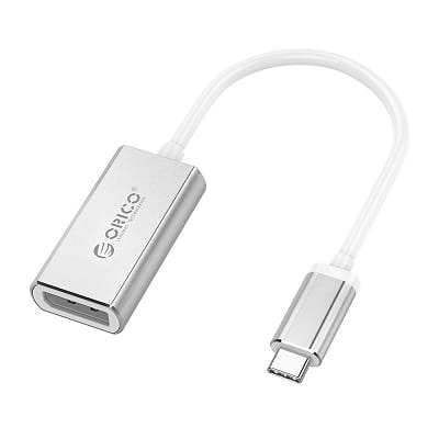 Orico Type-C to DP Adapter Cable 15cm Silver