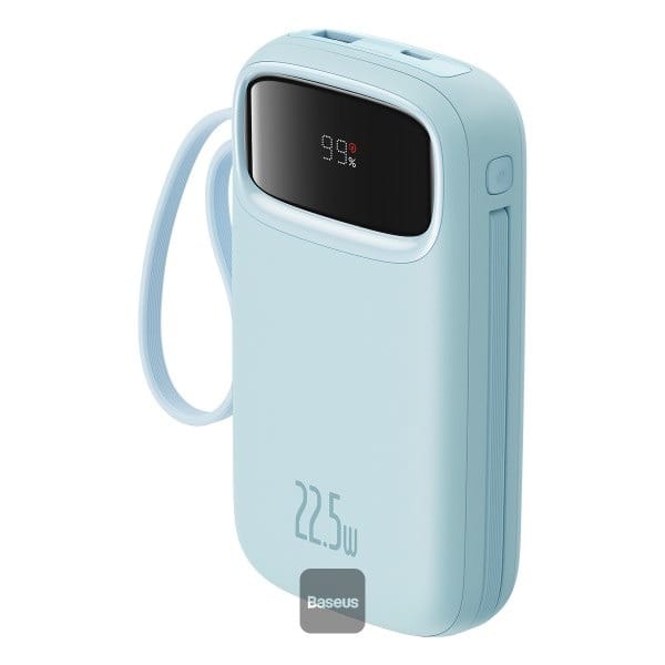 Baseus Qpow2 10000mAh 22.5W Digital Display Fast Charge Power Bank - Blue