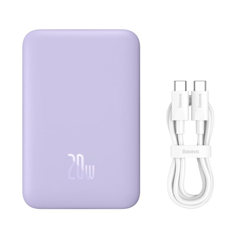 Baseus Magnetic Mini Air Charge 10000mAh Power Bank - Purple