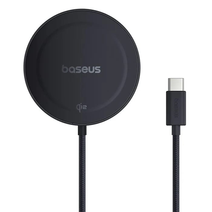 Baseus Simple Mini4 Magnetic Qi2 USB-C 15W Wireless Charging Stand - Black