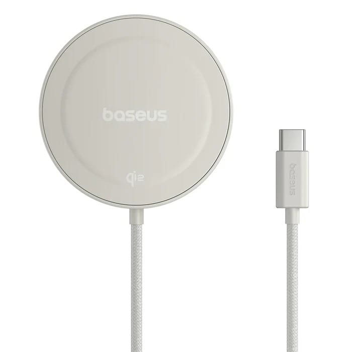 Baseus Simple Mini4 Magnetic Qi2 USB-C 15W Wireless Charging Stand - Titanium Gold