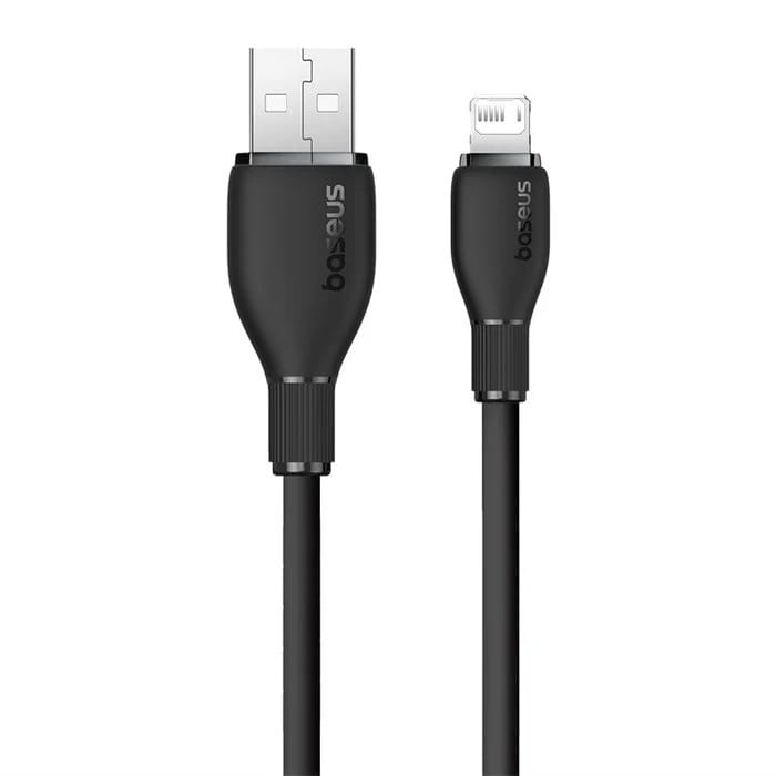 Baseus Pudding Fast Charging USB to iPhone Lightning 2.4A 1.2m Cable - Black
