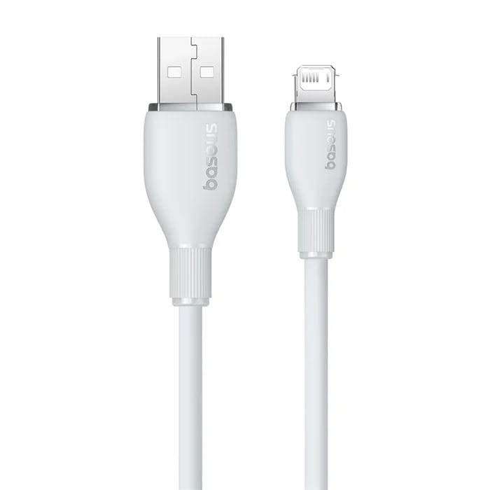 Baseus Pudding Fast Charging USB to iPhone Lightning 2.4A 1.2m Cable - White