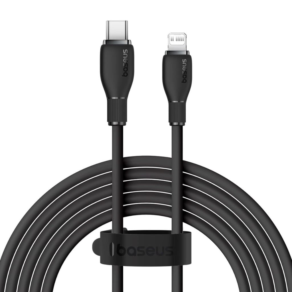 Baseus Pudding Series Fast Charging USB-C to Lightning 20W 2.22A 1.2m Cable - Black