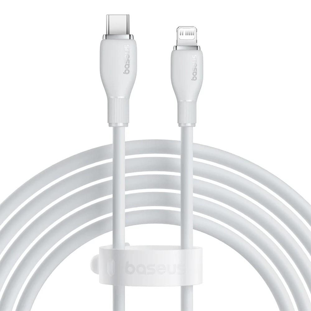 Baseus Pudding Series Fast Charging USB-C to Lightning 20W 2.22A 1.2m Cable - White