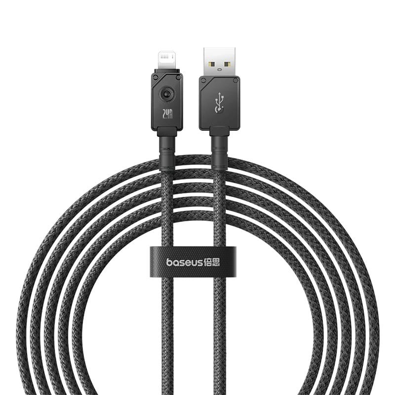 Baseus Unbreakable Charging USB-A to Lightning 2m Cable - Black
