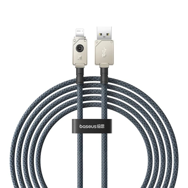 Baseus Unbreakable Charging USB-A to Lightning 2m Cable - White