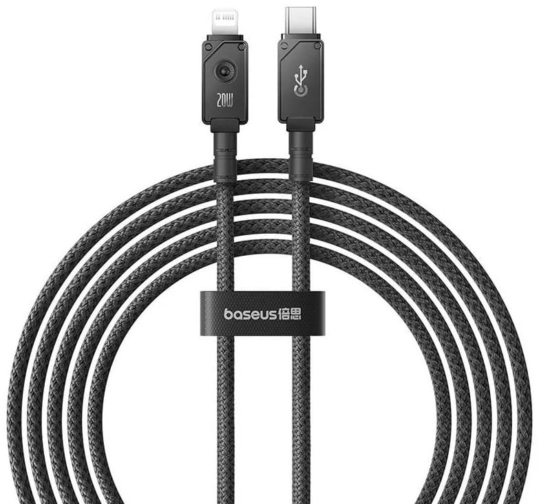 Baseus Unbreakable Charging USB-C to Lightning 2m Cable - Black