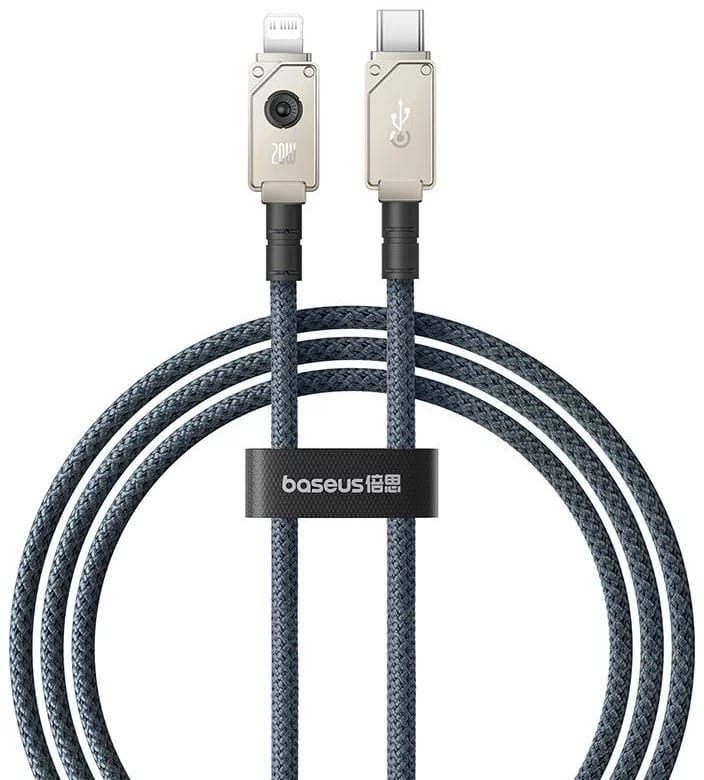 Baseus Unbreakable Charging USB-C to Lightning 1m Cable - White