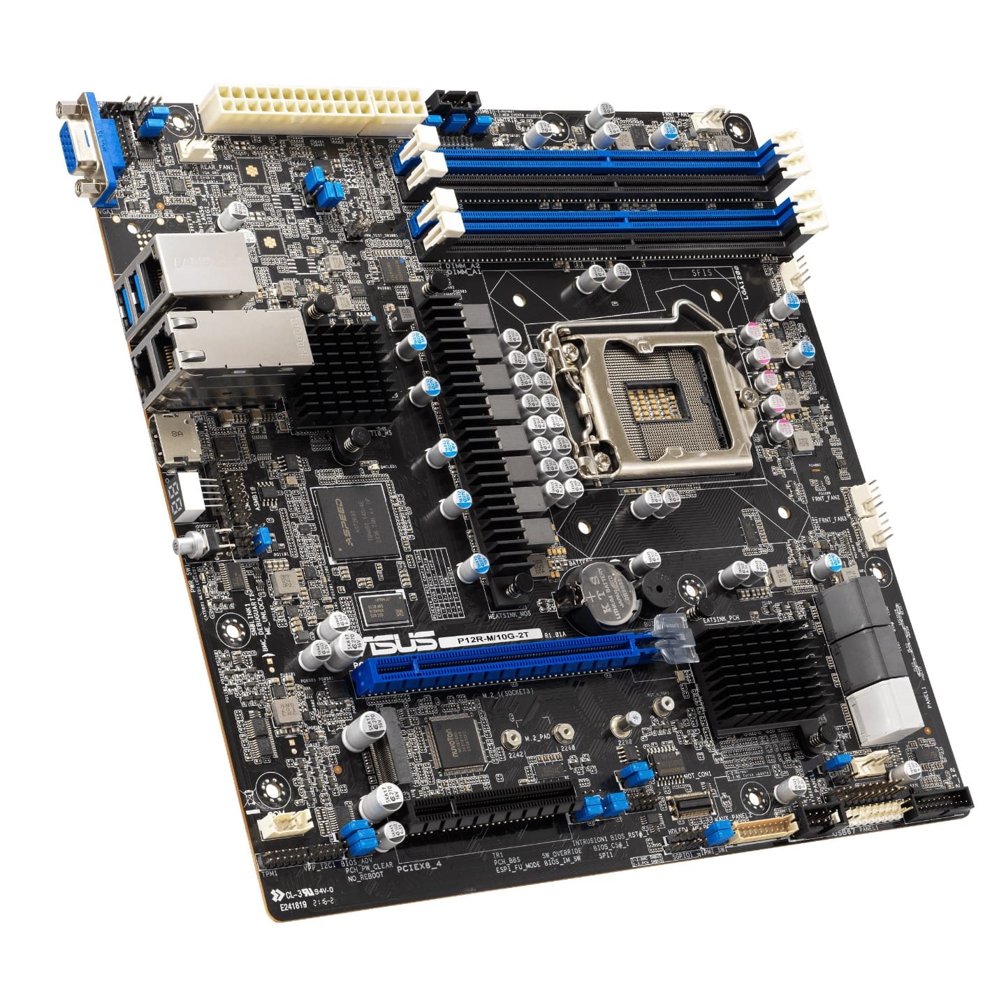 Asus P12R-M/10G-2T LGA 1200 Micro-ATX Server Motherboard