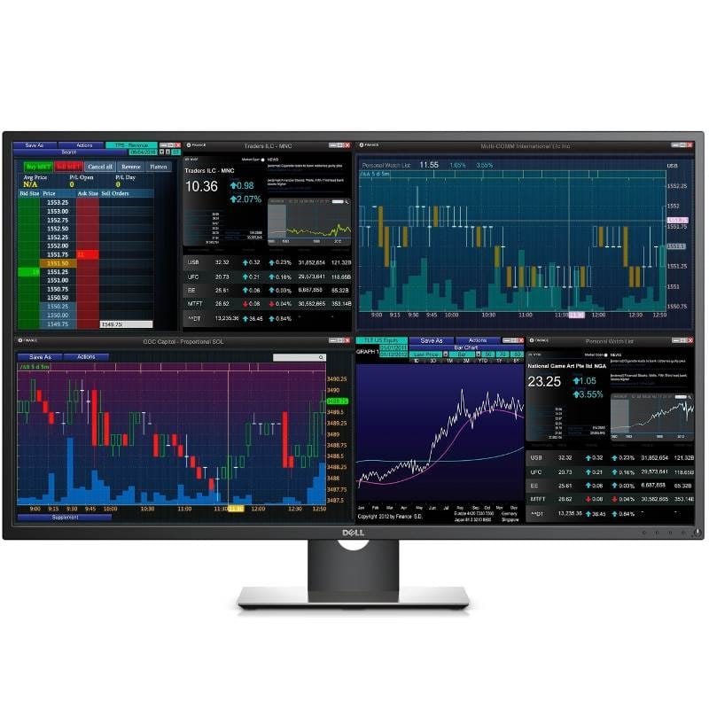 DELL P-SERIES 42.5" WLED Monitor,3840x 2160/VGA/DP/HDMI/USB/H-ADJ