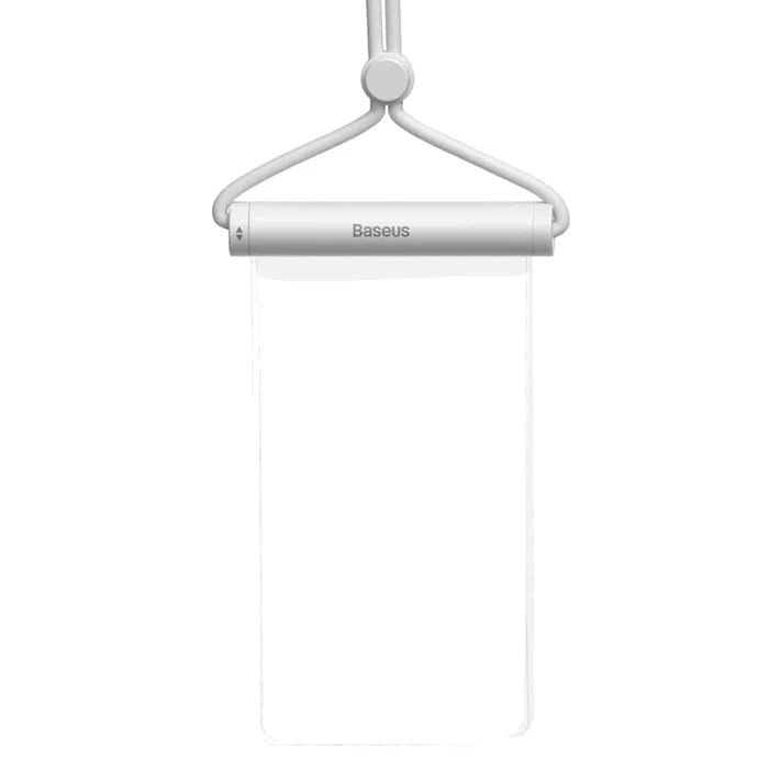 Baseus AquaGlide Waterproof Phone Pouch With Cylindrical Slide - Moon White