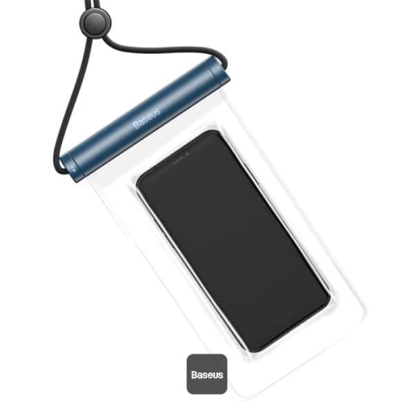 Baseus AquaGlide Waterproof Phone Pouch With Cylindrical Slide Lock - Sea Blue