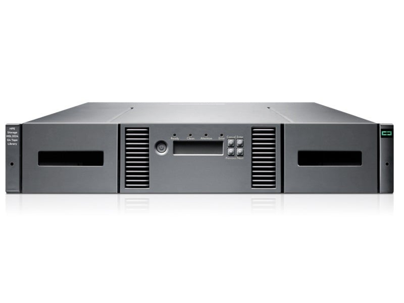 HPE Storage MSL2024 Tape Library 1x MSL LTO‑9 SAS Drive 15x LTO‑9 45TB Data Cartridges