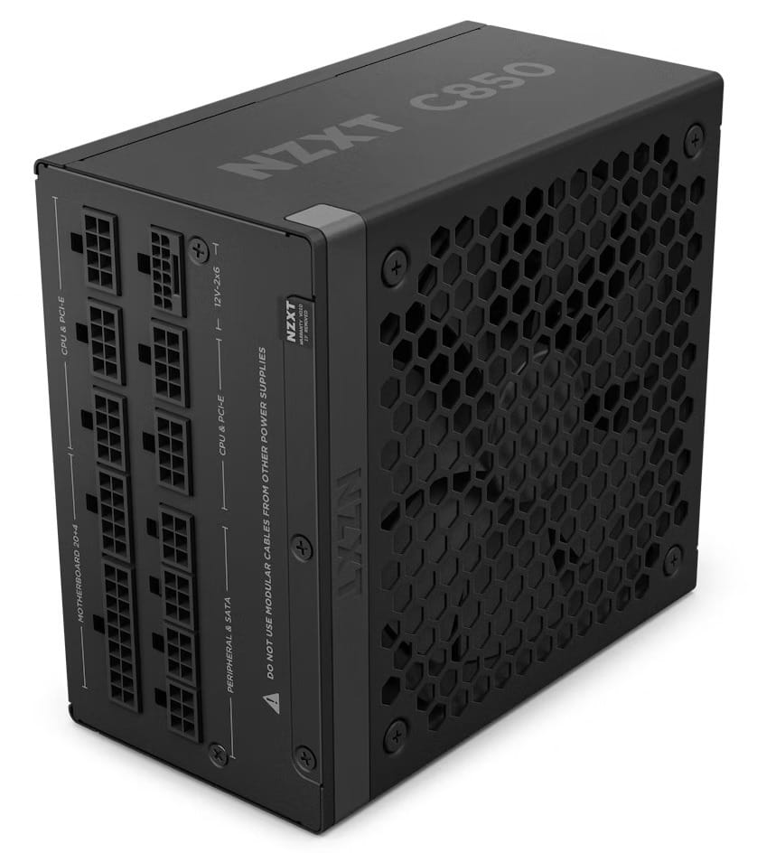 NZXT C850 Gold ATX 3.1 850W Power Supply - Black
