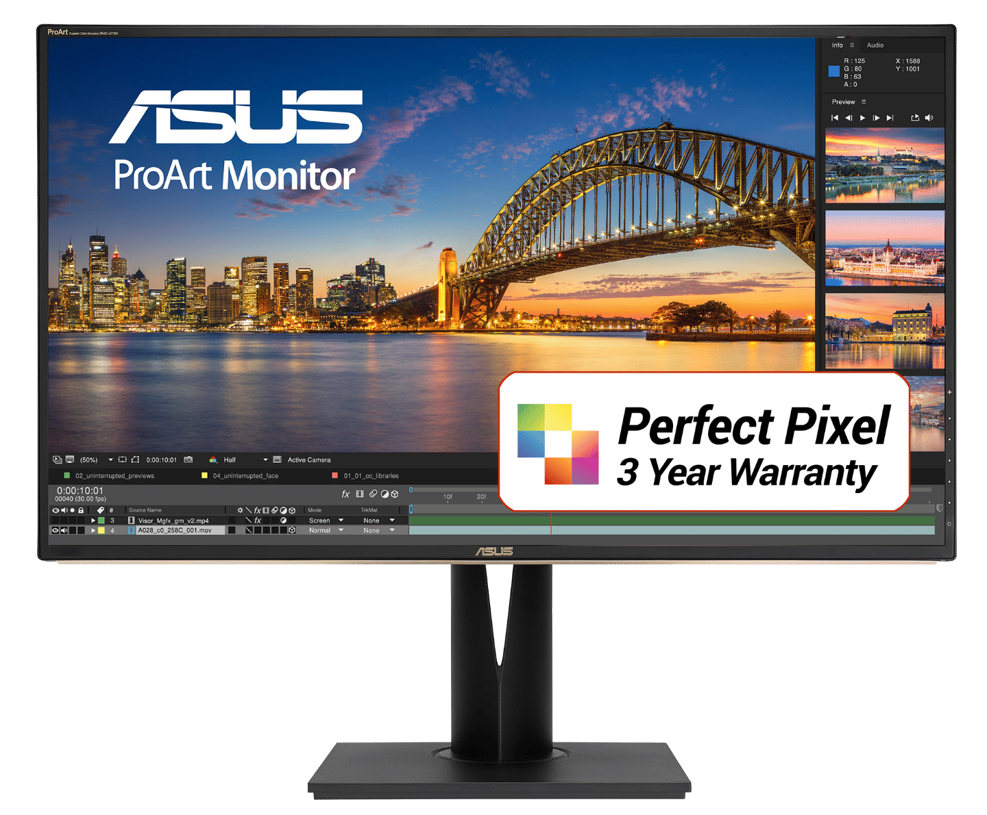 Asus PA329C ProArt 32" 4K IPS HDR Height Adjustable Monitor