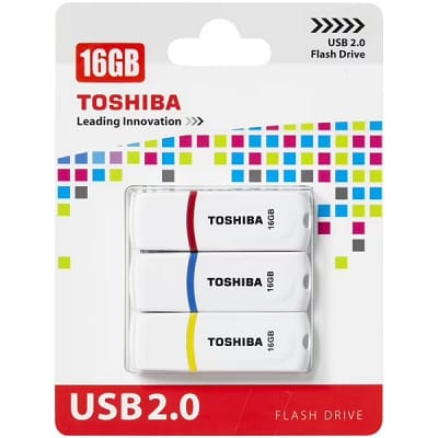Toshiba PA02 16GB USB 2.0 Flash Drive Triple Pack