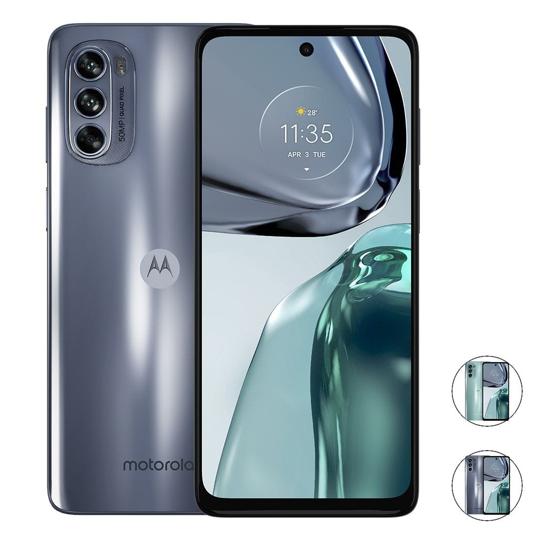 Motorola G62 (Dual Sim, 6.5 inches, 128GB/4GB) Smart Phone - Midnight Grey
