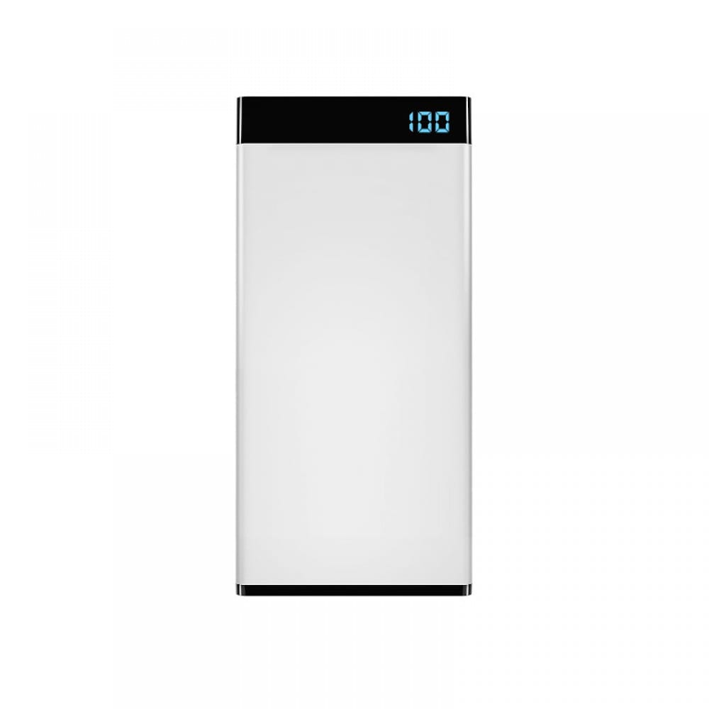 Laser 10000mAh Power Bank with 3-in-1 Cable with LED Display - White
