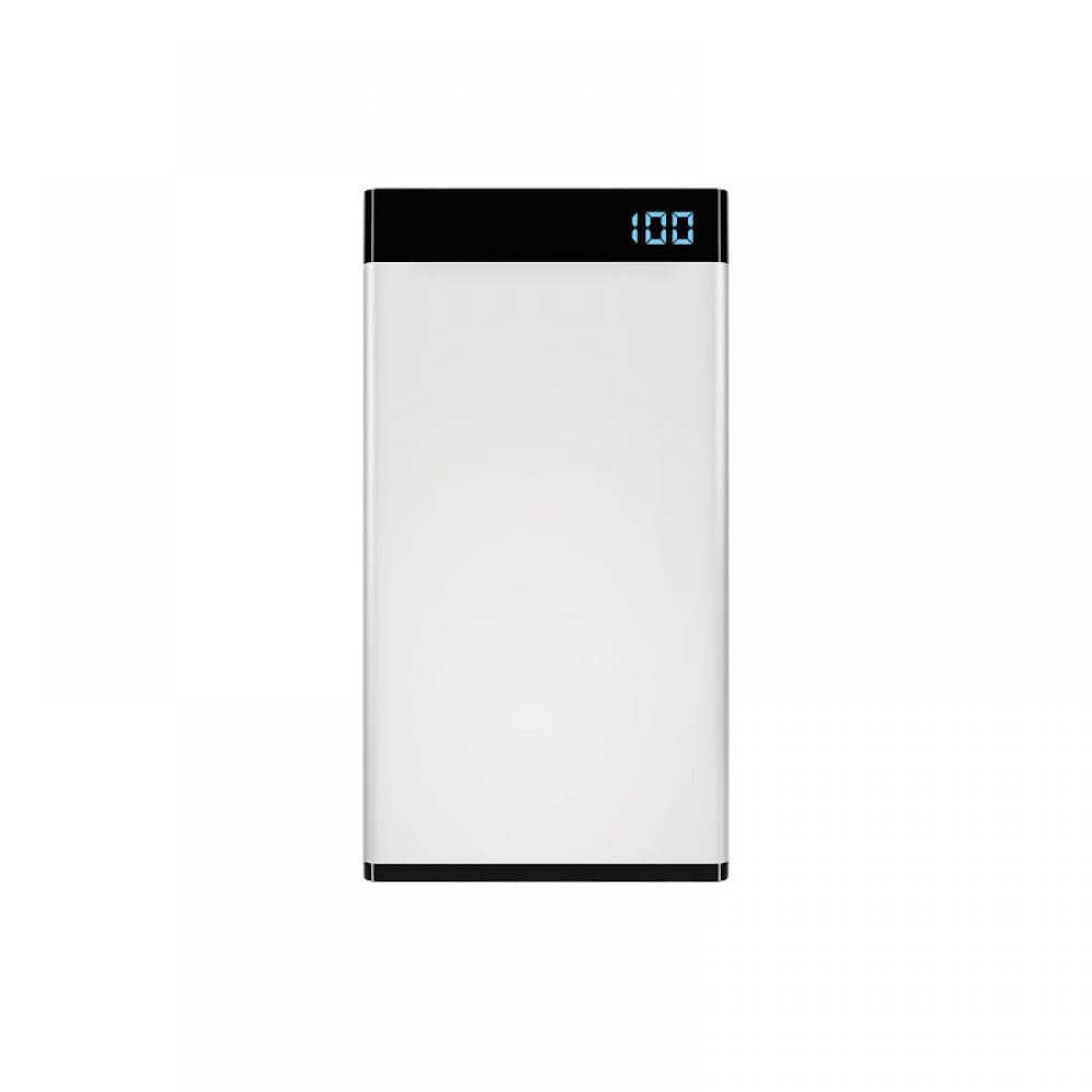 Laser 5000mAh Power Bank with 3-in-1 Cable with LED Display - White

