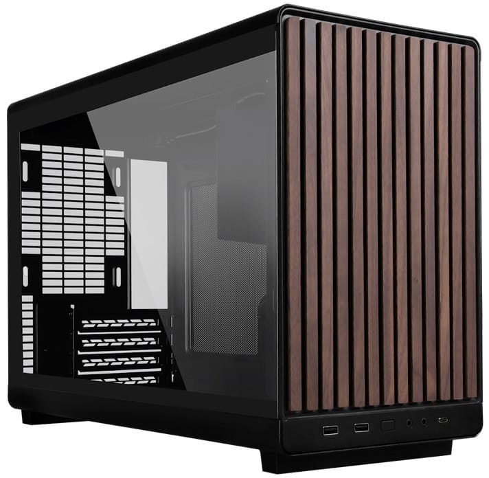 Lian Li DAN-A3 Micro-ATX Wood Computer Case Tempered Glass Side Panel, NO PSU