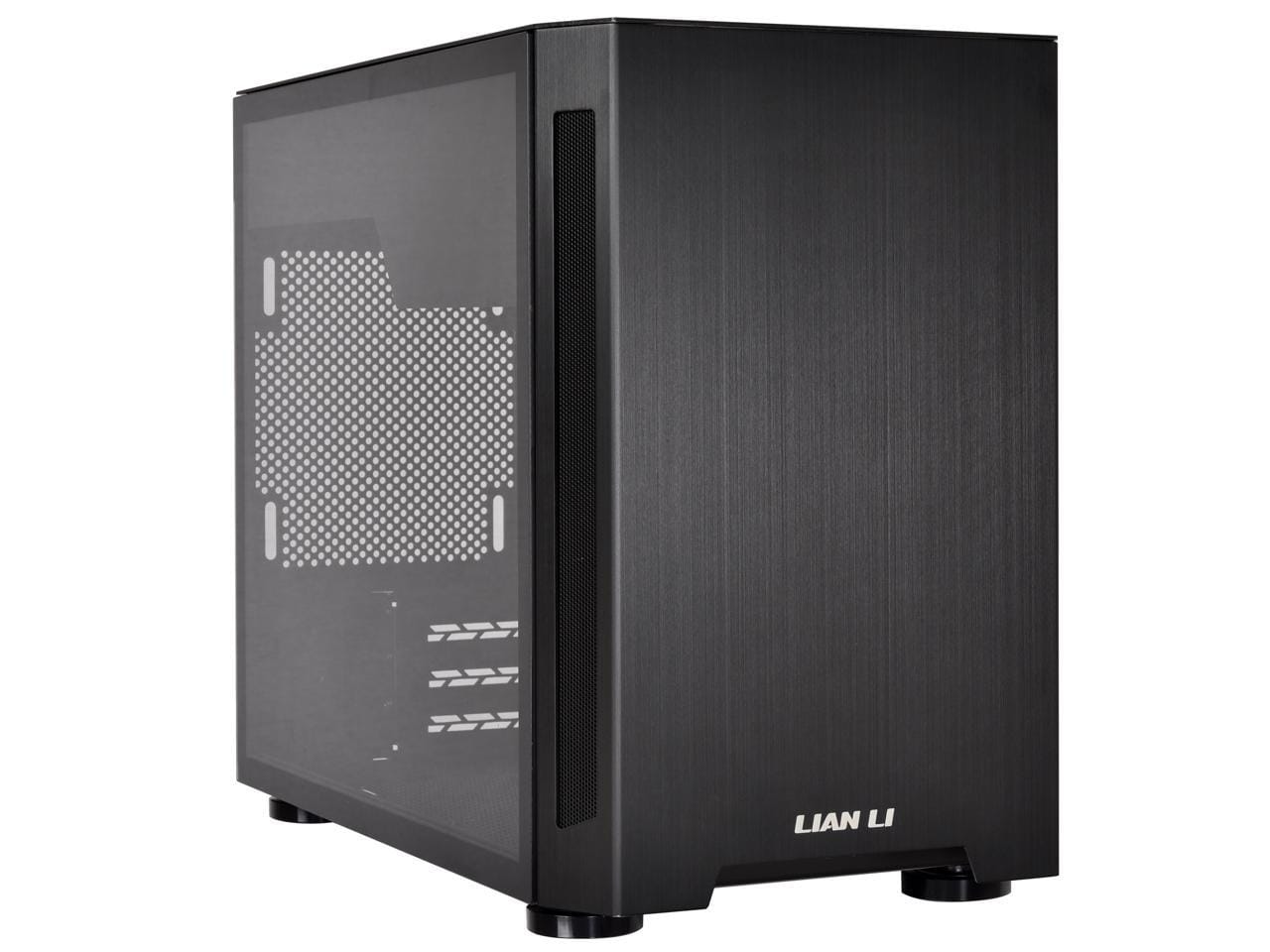 Lian Li TU150B Mini-ITX Aluminum Case With Tempered Glass Left Side Panel - Black