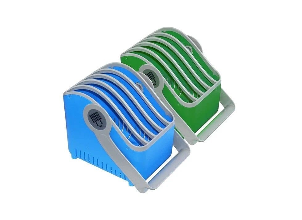PC Locs Small Plastic Device Basket for iQ10 - Green/Blue