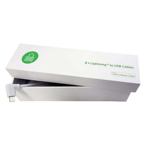 PC Locs Putnam Lightning to USB Cables - 145mm - Set of 8
