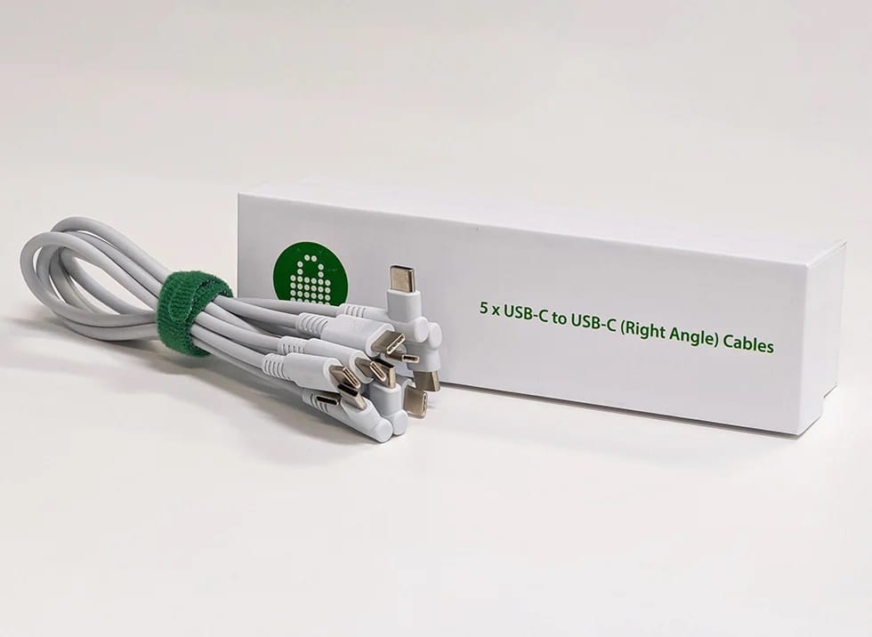PC Locs USB-C to USB-C 300mm Cables - Set of 5