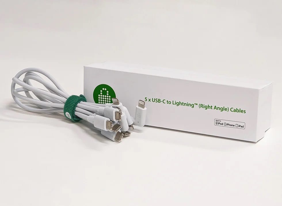 PC Locs USB-C to Lightning 300mm Cables - Set of 5