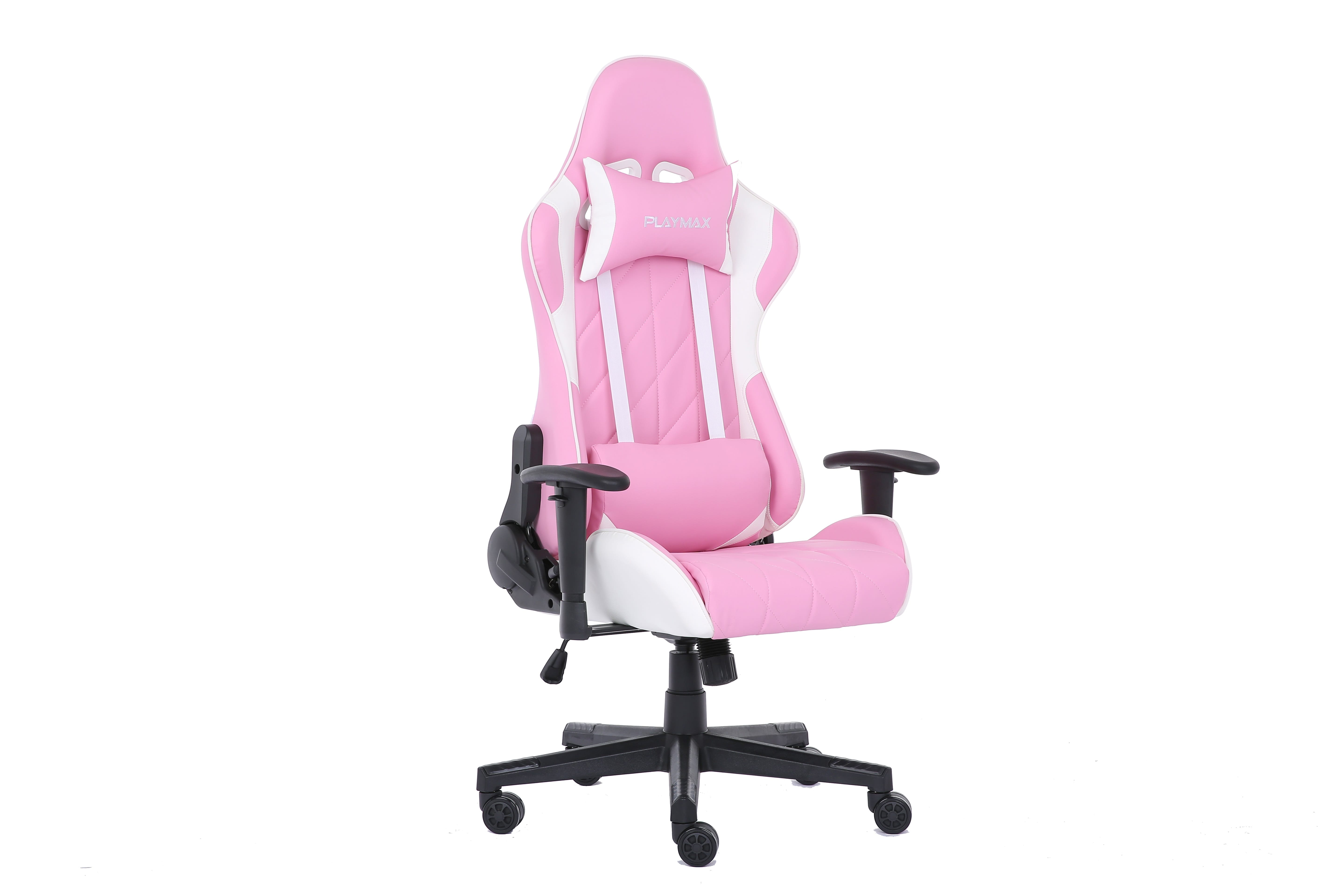 Playmax Elite Gaming Chair - Pink and White