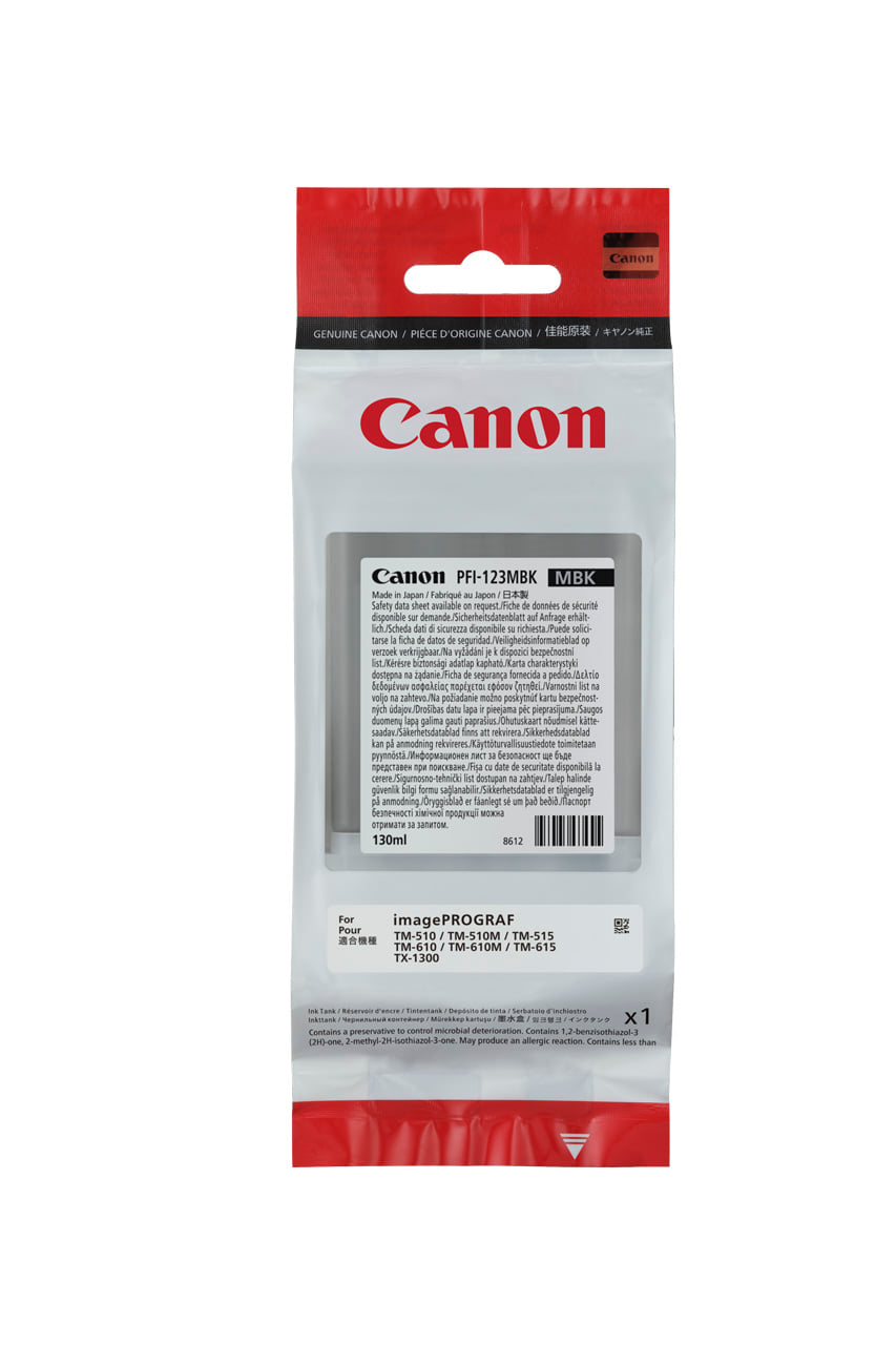 Canon PFI-123MBK Matte Black Ink 130ml
