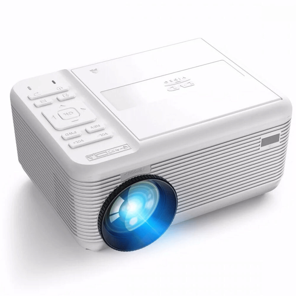 Laser LED 720P FHD Projector With DVD Player And WiFi Casting- White