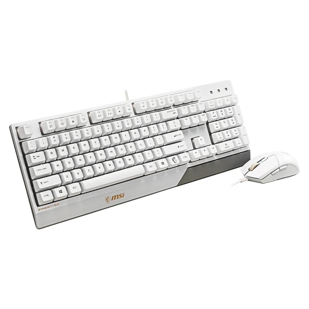 MSK PK30 Wired Gaming Keyboard & Mouse Combo - White