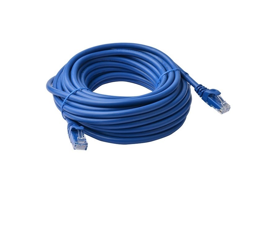 8Ware Cat6a UTP Ethernet Cable 15m Snagless Blue
