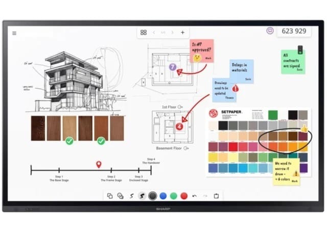 Sharp PN-LA752 LCD 75" In Glass Touch Display