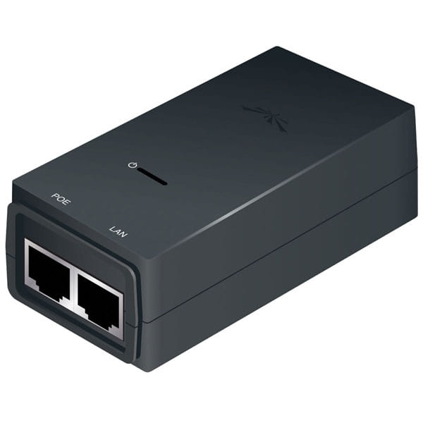 Ubiquiti PoE Power over Ethernet Adapter With Gigabit LAN Port 24VDC 12W (POE-24-12W-G)