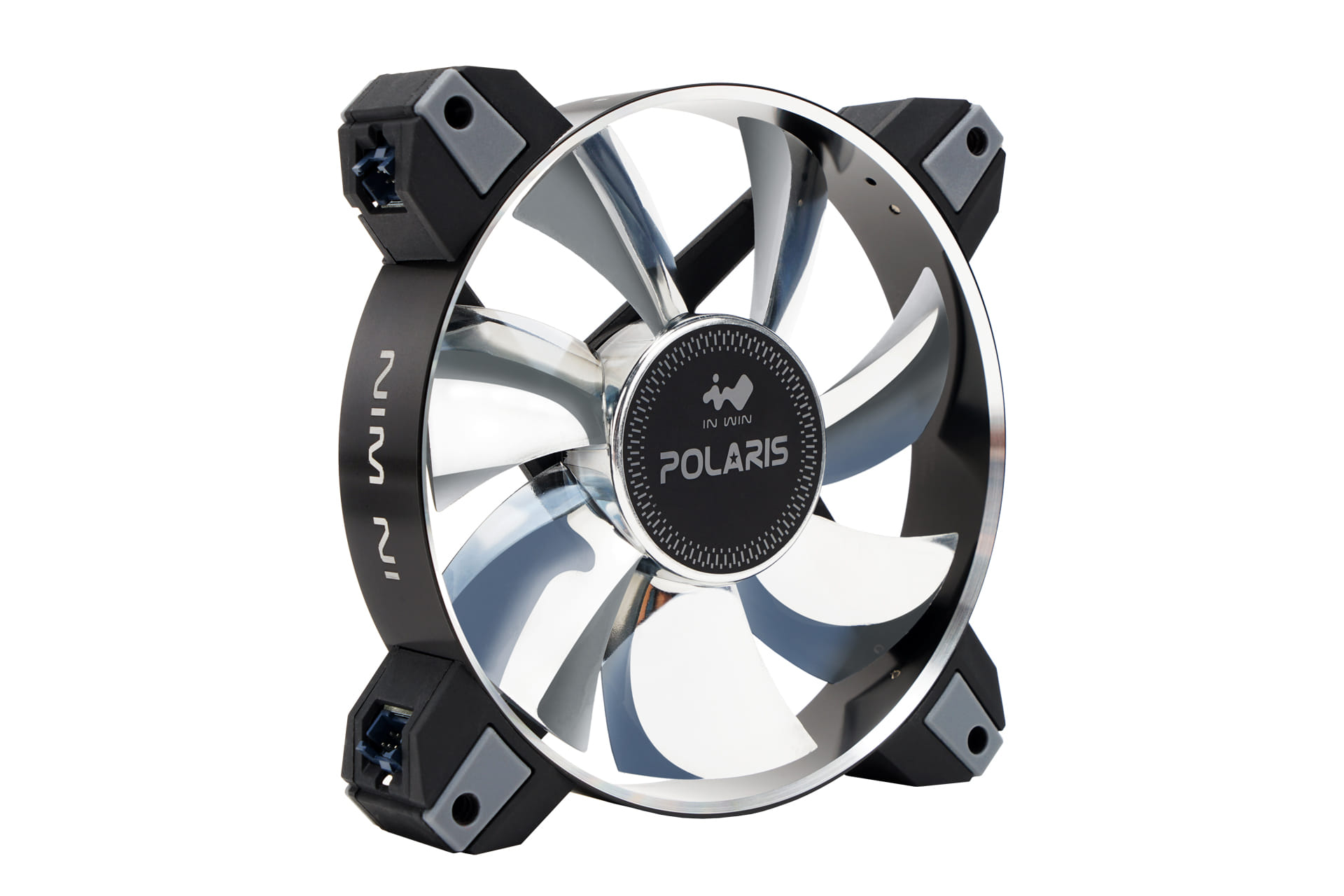 In Win Polaris Silent RGB Aluminium Case Fan - Single Pack (POLARIS-RGB-AS)