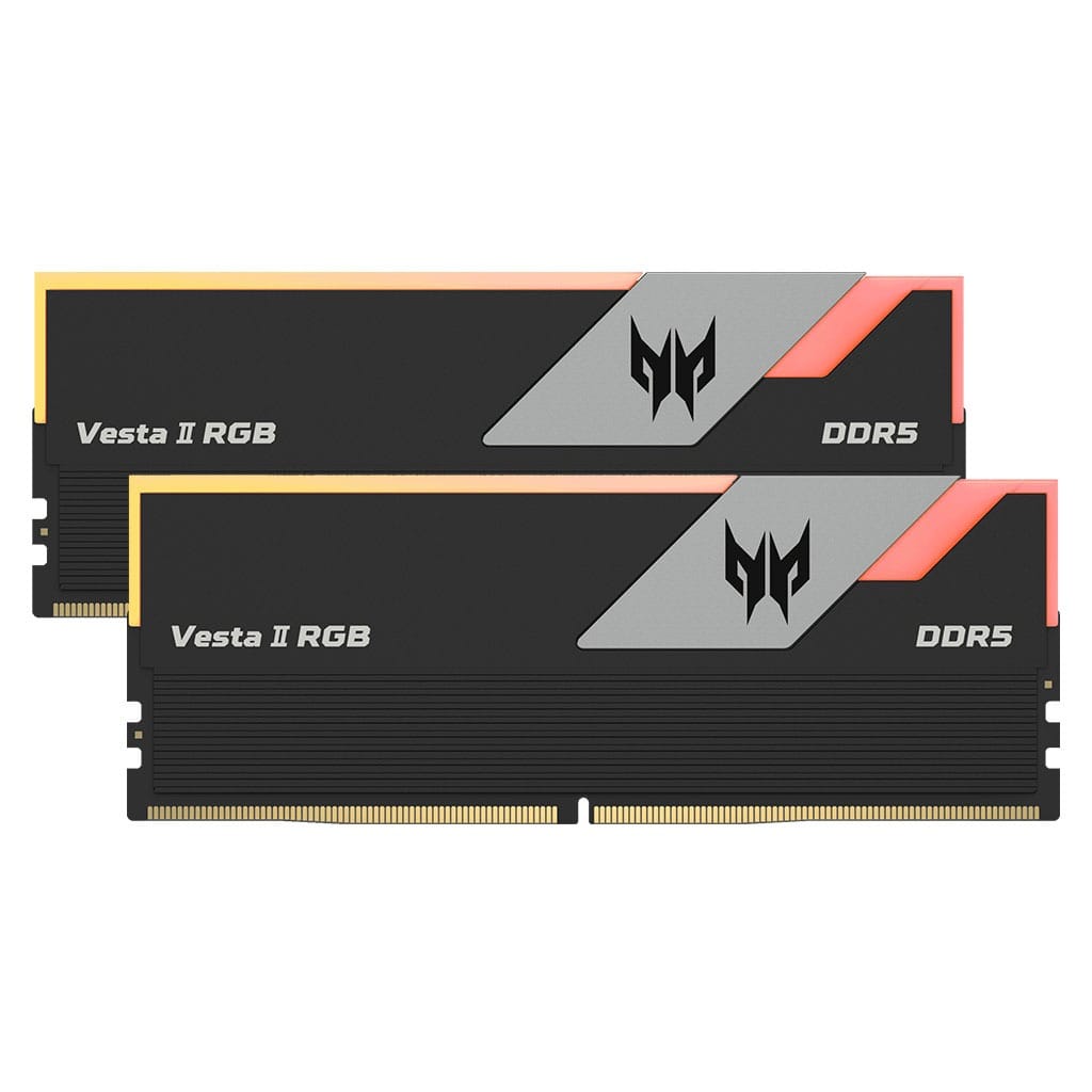 Predator Vesta II RGB 32GB (16GBx2) DDR5-6400 UDIMM Memory -  Black