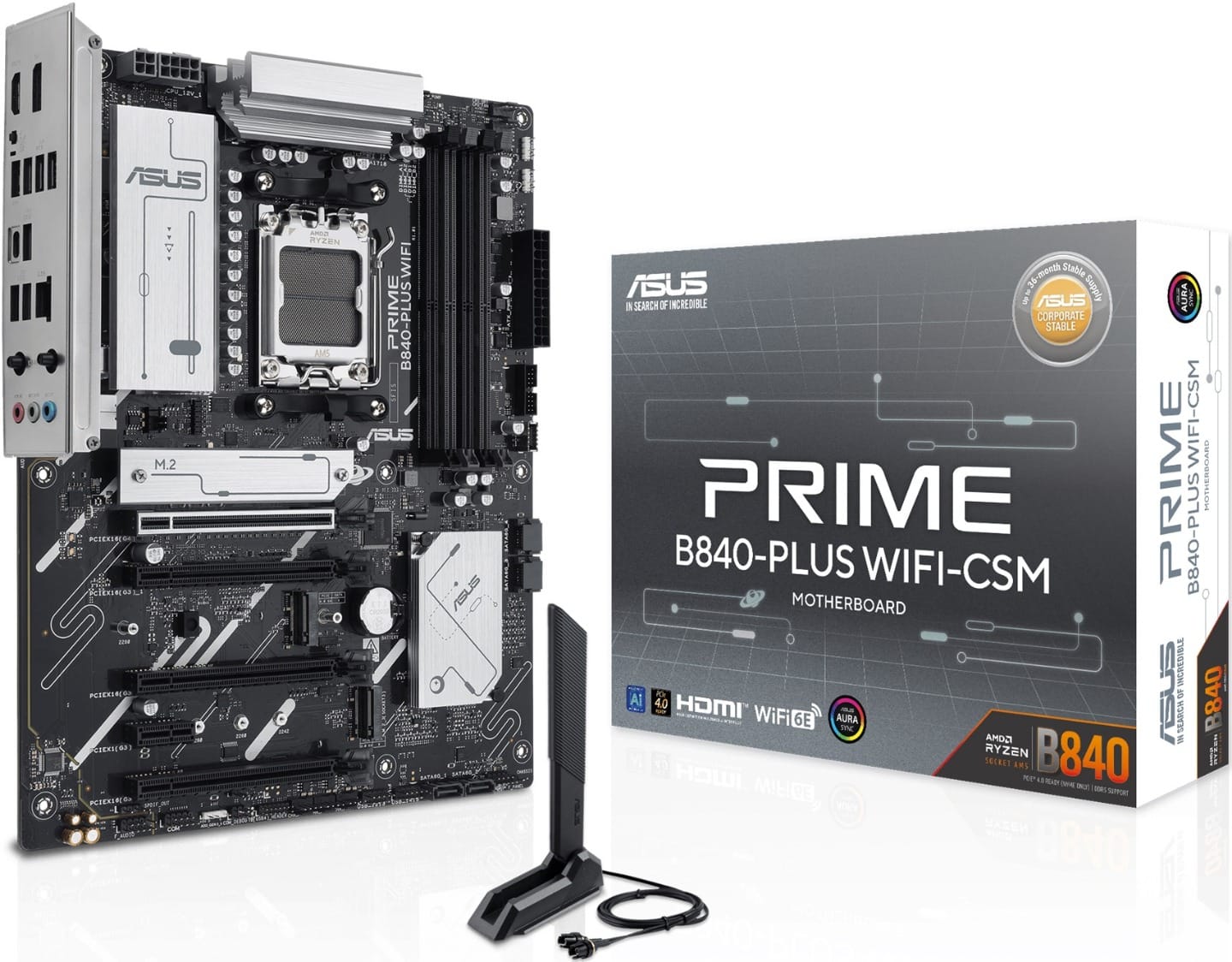 Asus PRIME B840-PLUS WIFI-CSM AM5 ATX Motherboard