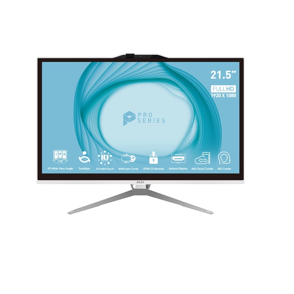 MSI Pro AP222T 13M-028AU 21.5" G7400, 4GB RAM, 128GB SSD, Windows 11 Pro
