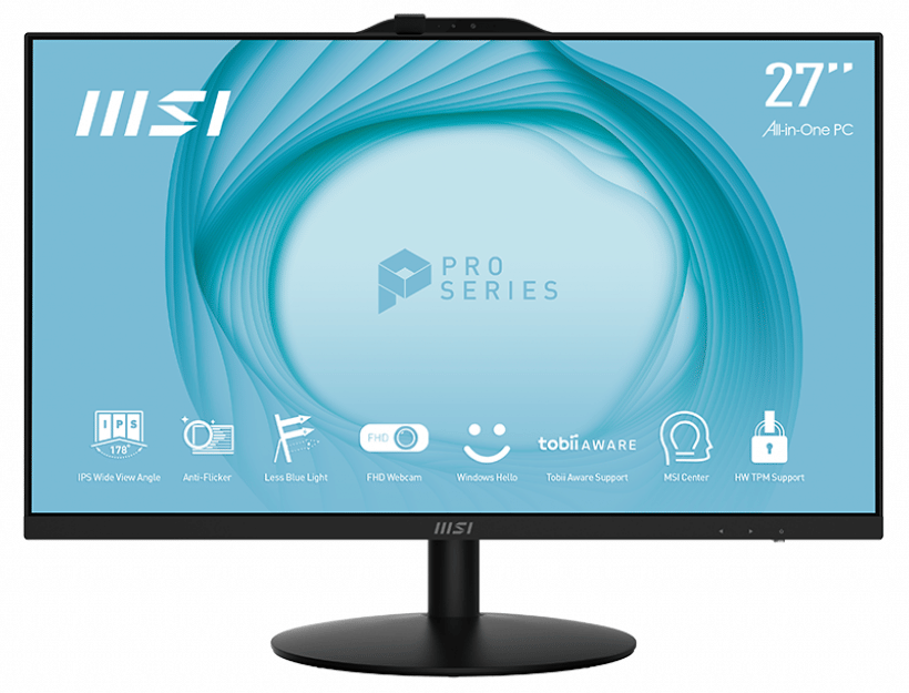 MSI Pro AP272 27" All-in-One PC, i7-12700, 16GB RAM, 1TB SSD, Windows 11 Pro - Black
