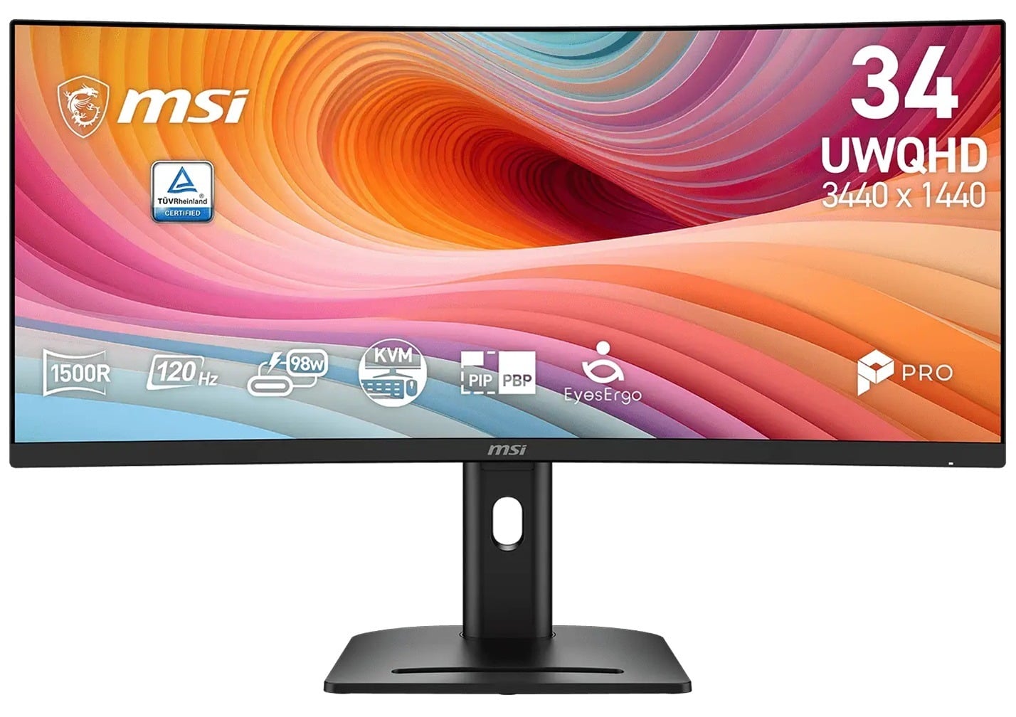 MSI PRO MP341CQPHG E12 34" UWQHD 1ms 120Hz Curved Monitor
