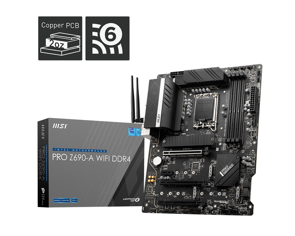 MSI Pro Z690-A Wi-Fi DDR4 Motherboard